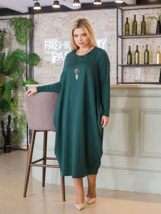 Платье 1371 темно-зеленый - Novita фото 6