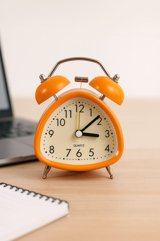 Часы-будильник "Time buddy", orange (12,5х9,5 см)