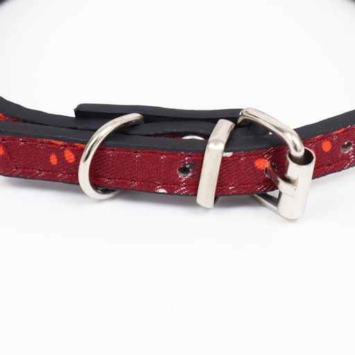 Ошейник с косынкой Яркая жизнь, 32 х 1 см, бордовый - Пижон фото 4