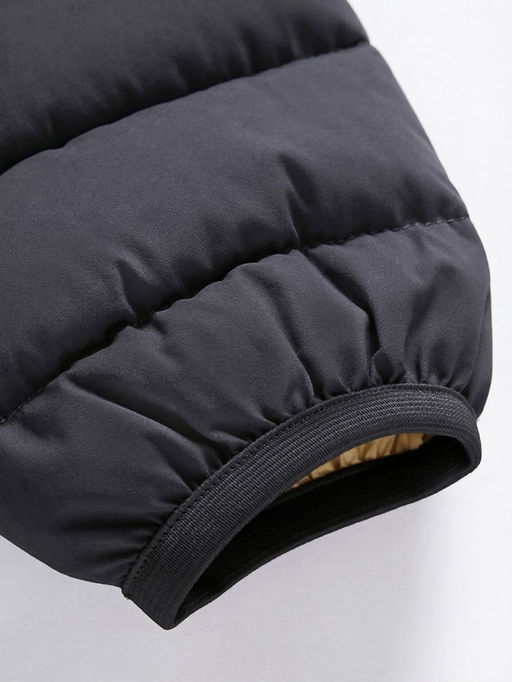 Куртка женская стёганая с капюшоном с графеновой подкладкой черного цвета 9624_1Ch