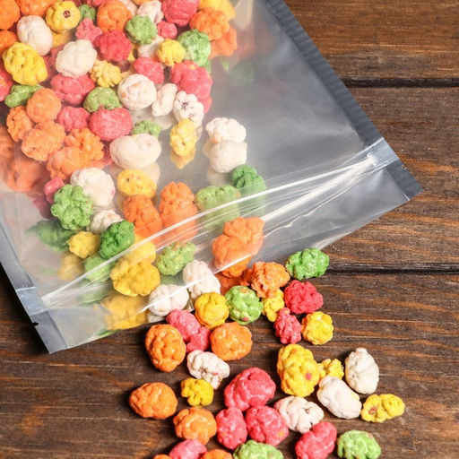 Цена за 50 шт. Пакет Zip-lock ПП, метализзированный, со сплошным окном, 18 х 26 см