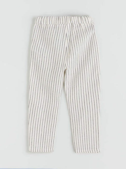 Beli Lastikli ?izgili Erkek ?ocuk Pantolon