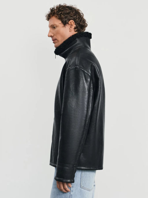 Дубленка из экокожи / Zarina