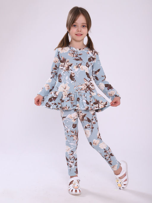 КМ151 Костюм Модница (голубой; белый) - Милаша фото 6