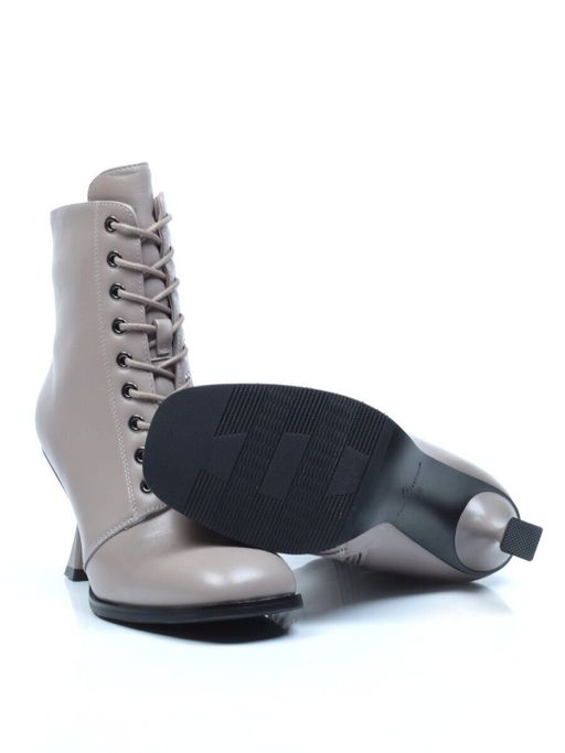 04-E29W-15HK BEIGE Ботинки зимние женские (натуральная кожа, натуральный мех) - Фабричный китай фото 16