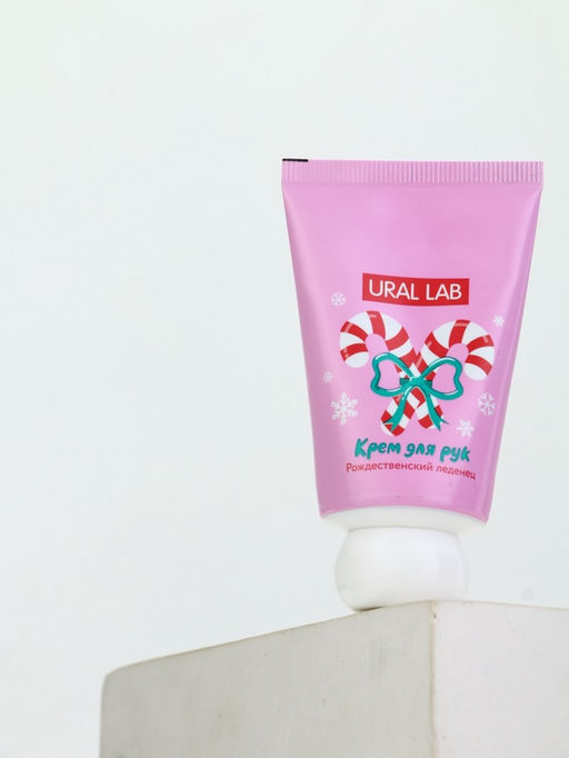 Цена за 3 шт. Крем для рук новогодний, 30 мл, с ароматом рождественского леденца, URAL LAB фото 4