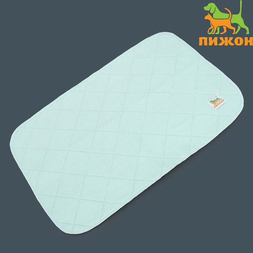 Пелёнка для животных многоразовая впитывающая, 60 х 40 см, зелёная - Пижон фото 9
