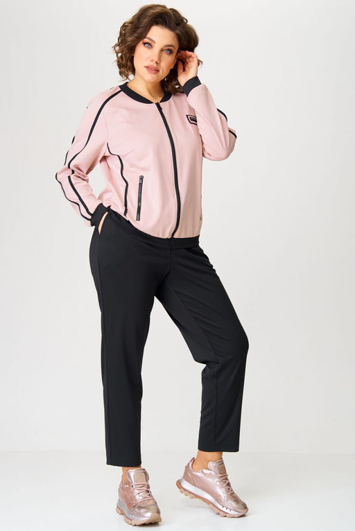 Костюм Aira Style 24217 Пудра+черный