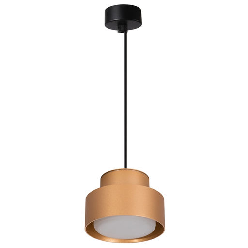 Светильник потолочный на подвесе GX53 12W 230V, золото D75*H110 HL3678