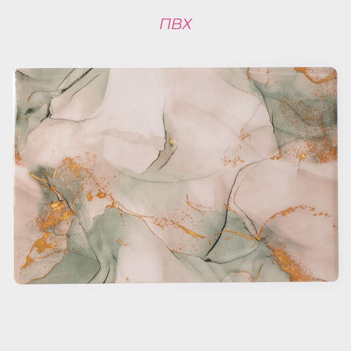 Набор салфеток сервировочных Доляна Мрамор, 4 шт, 3045 см, цвет серый  фото 3