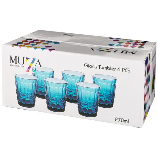 НАБОР СТАКАНОВ СЕРПЕНТИНА ИЗ 6ШТ. СЕРИЯ MUZA COLOR 270МЛ. / В=10 СМ - Lefard фото 3