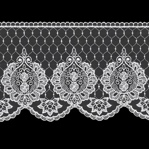 Кружево Gamma сетка 155 мм GKM-15503 в пакете 8.8 м 0.2 Турция СК/Распродажа TL001WH белый