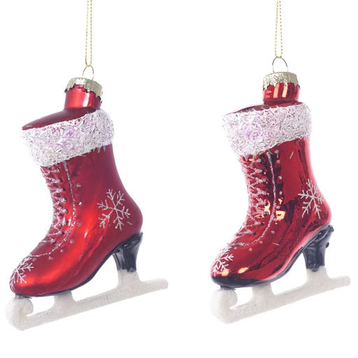 Украшение новогоднее "Коньки", L8,5 W3,5 H11 см, 2в.