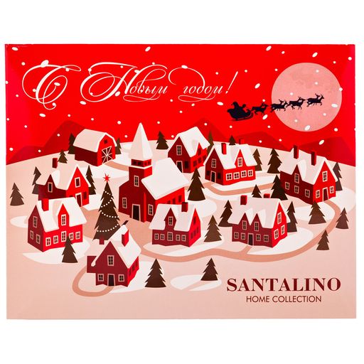 САЛФЕТКА КОЛОКОЛЬЧИКИ НА КРАСНОМ ОВАЛ 30*45 СМ - Lefard фото 2