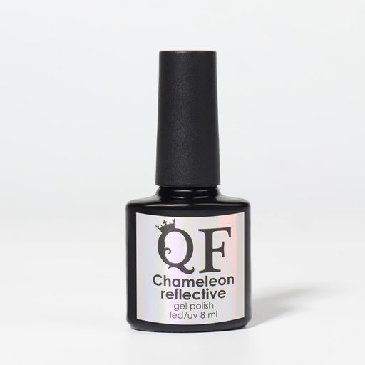 Гель лак для ногтей, Chameleon, 3-х фазный, 8мл, LED/UV, цвет зелёный/жёлтый (01) - Queen fair фото 8
