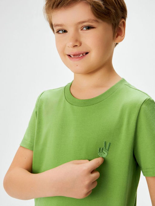 ACOOLA / Футболка детская для мальчиков Alan оливковый  фото 3