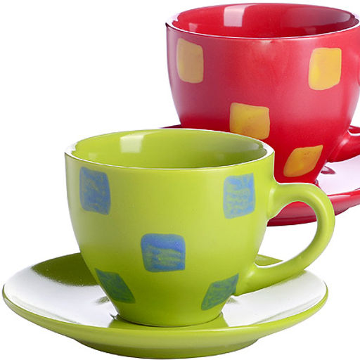 27321-2 Чайная пара 4пр 250 мл керам LR (х1)