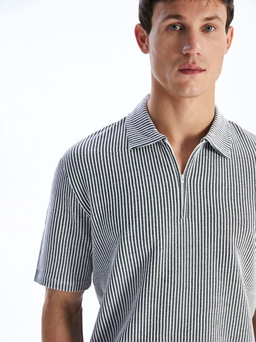 Polo Yaka ?izgili Erkek Ti??rt