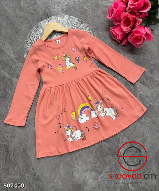 Платье для девочки с рисунком