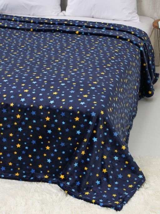 АРТ 165 Покрывало- плед 180*210 "Галактика" синий