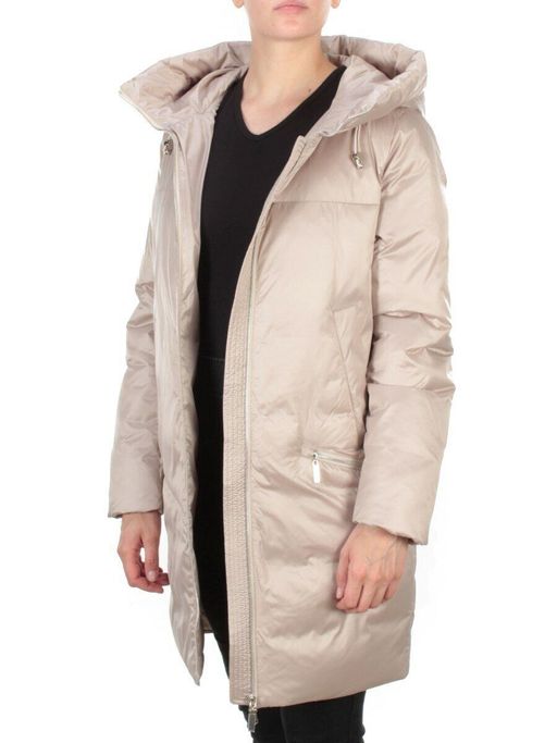 GWD21530P BEIGE Пальто зимнее женское PURELIFE (200 гр. холлофайбер) - Fashion фото 7