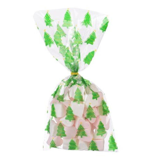 Пакет подарочный набор 50 штук 13х27 Новый год Елочка / NG1049 /уп 100/ - Галеонтрейд фото 3