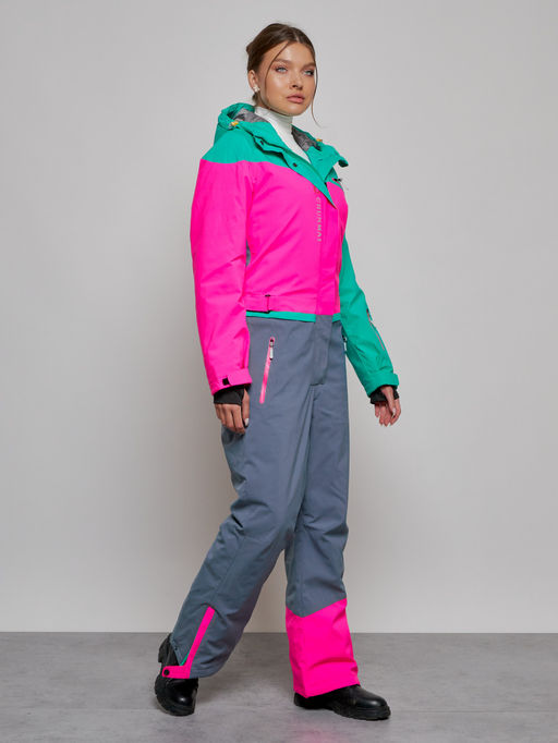 Горнолыжный комбинезон женский зимний зеленого цвета 2327Z - Chunmai фото 3