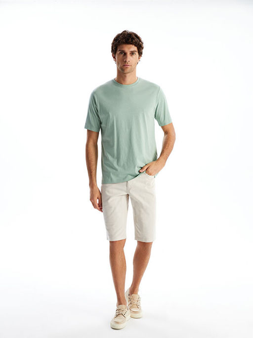 Bisiklet Yaka Penye Erkek Ti??rt