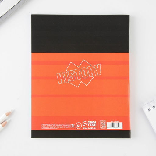 Предметная тетрадь, 48 листов, ШРИФТЫ, со справ. мат. История, обложка мелованный картон 230 гр., внутренний блок в клетку 80 гр., белизна 96% - Artfox study фото 2