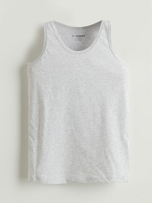 Bisiklet Yaka Erkek ?ocuk Atlet 2li