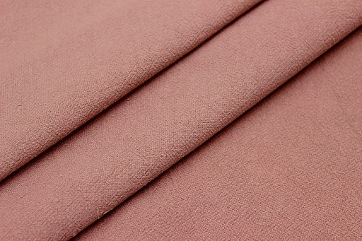 Хлопок крэш цв.Пыльный розово-персиковый, ш.1.4м, хлопок-100%, 160гр/м.кв - Купава фото 2