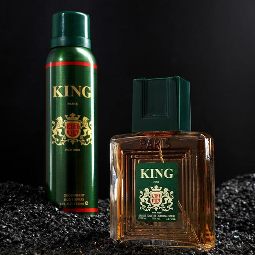 Подарочный набор косметики для мужчин: Туалетная вода King + дезодорант