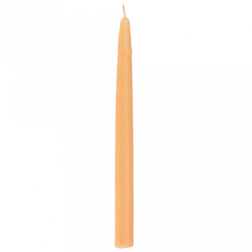 Свеча "Столовая коническая" д1,8см, h20см, парафин, оранжевый, 30гр (Россия)