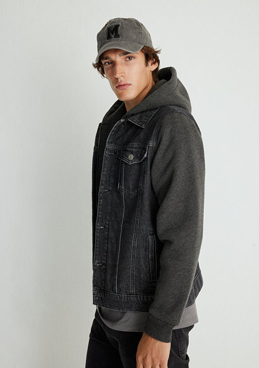 Jerry Kolej Koyu Gri Jean Ceket - Mavi фото 2