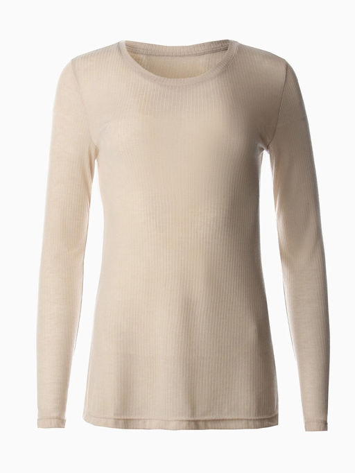Лонгслив женский KAFTAN: Basic line, бежевый, размер 40-42