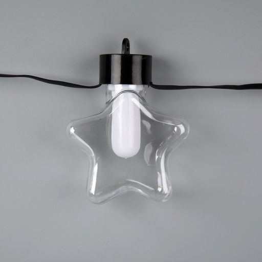 Умная гирлянда Нить 6 м с насадками Звёздочки, IP20, тёмная нить, 20 LED, свечение RGB, USB - Luazon lighting фото 8