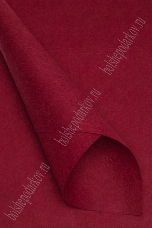 Фетр мягкий 1 мм (10 листов) SF-1945, бордовый, №005