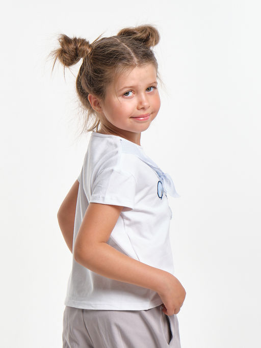 Футболка с принтом UD 6473 серый - Mini maxi фото 10