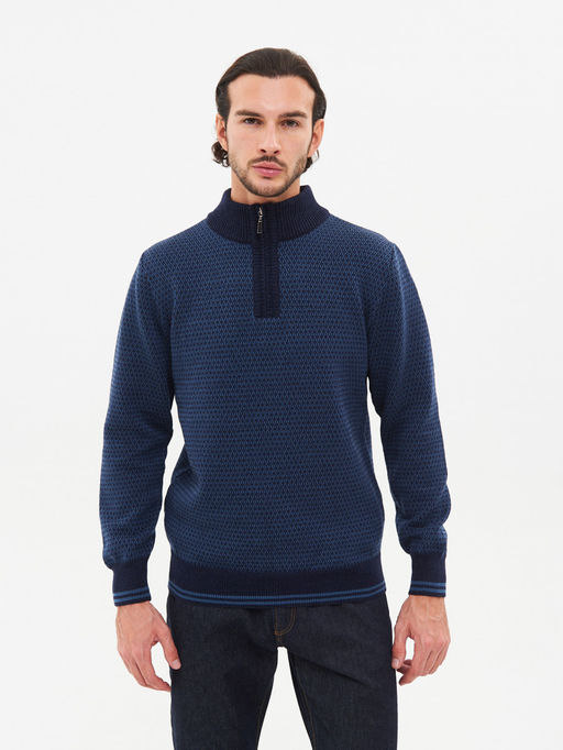 Джемпер короткая молния 22484 морской