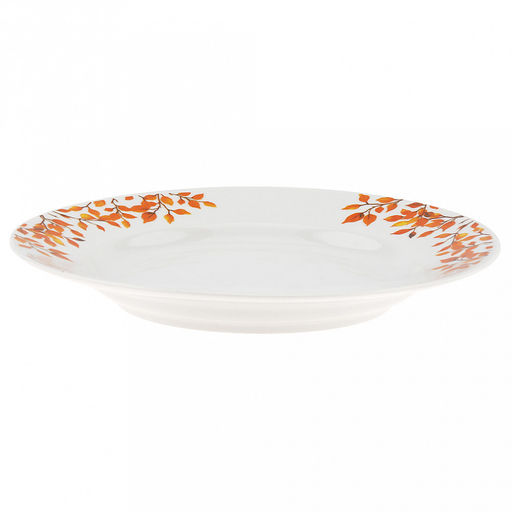 Тарелка мелкая фарфоровая "Ежик" д200мм, h25мм, гладкий край (Россия)