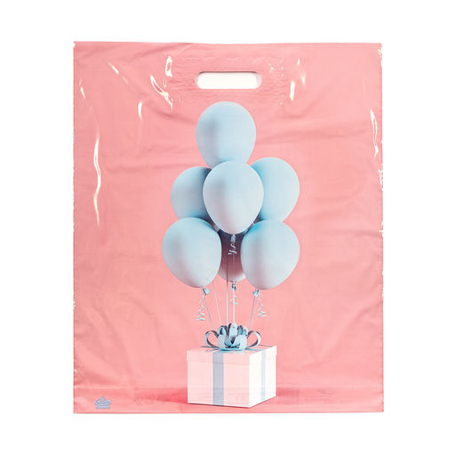 Цена за 50 шт. Пакет «Воздушный сюрприз», полиэтиленовый с вырубной ручкой, 37×44.5 см, 60 мкм