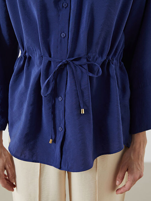 Oversize Modal Kar???ml? Kad?n G?mlek