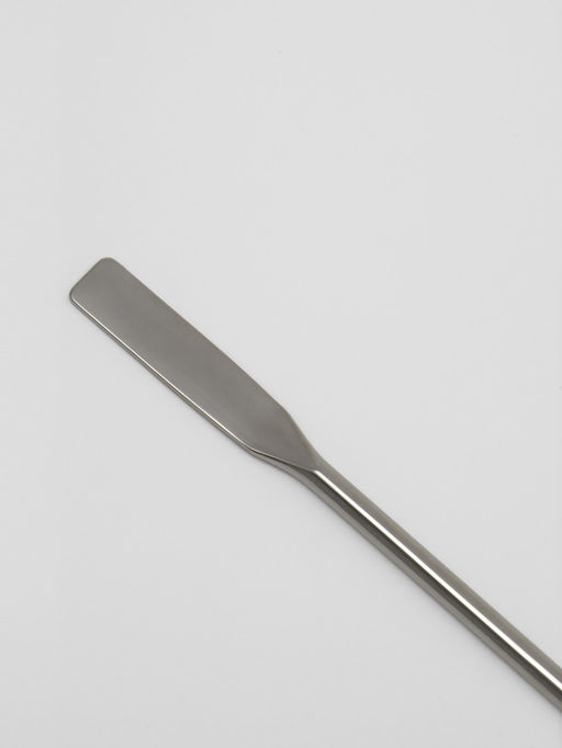 Шпатель для макияжа, двусторонний, 15 см, серебристый