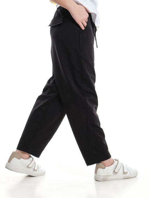 Брюки спортивные черные 22-7676 черный - Mini maxi фото 3