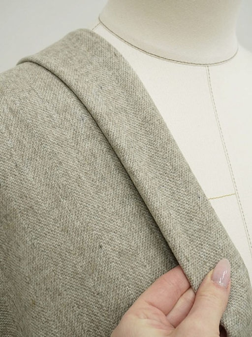 Шерсть костюмная Твид Елочка цв.светло-кофейный, ш.1.5м, шерсть-50%, п/э-50%, 280гр/м.кв - Купава фото 8