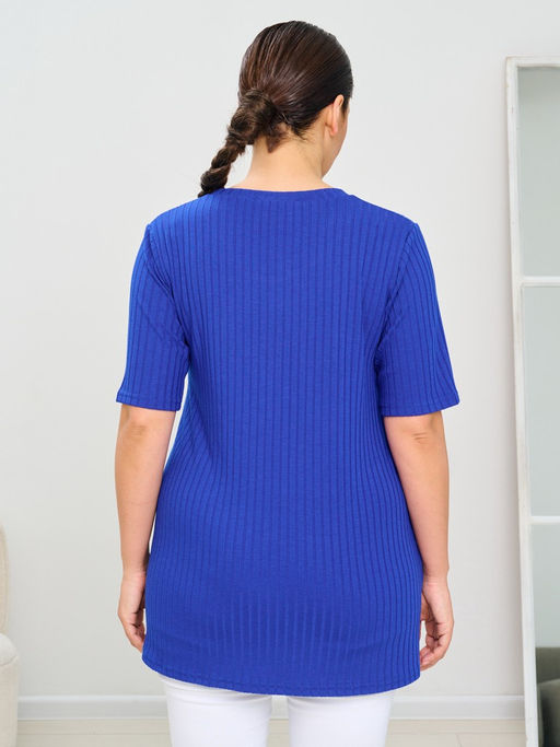 Футболка женская MR0141SS3 cornflower - Maxroses фото 2