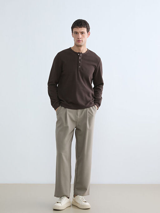 Bisiklet Yaka Erkek D??meli Ti??rt