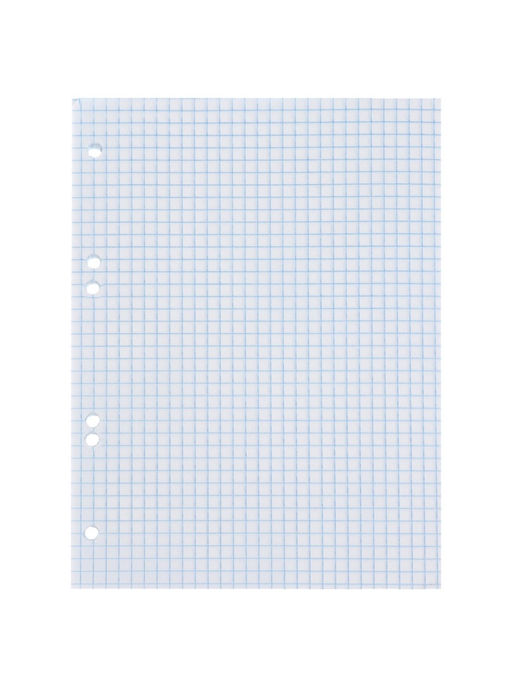 Цена за 4 шт. Сменный блок для тетрадей на кольцах А5, 80 листов в клетку, Calligrata, белый 100%