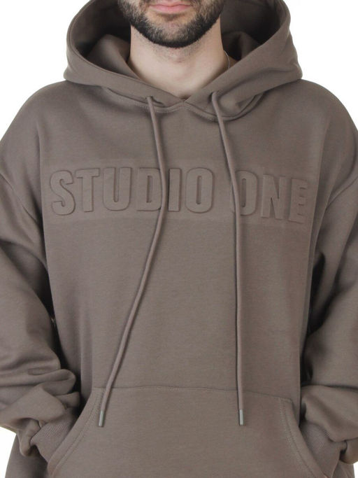 2811 KHAKI Худи унисекс мужское (95% хлопок, 5% спандекс)