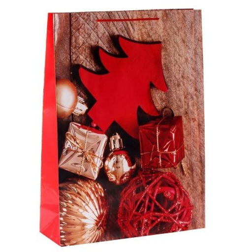 Цена за 12 шт. Пакет подарочный 55x40x13см / 449XL /уп 12/240/Новый год микс - Галеонтрейд фото 3